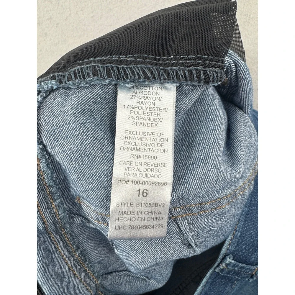 Democracy Ab Solution Skinny Jeans Womens 16 (36x28) Blue Medium Wash Stretch